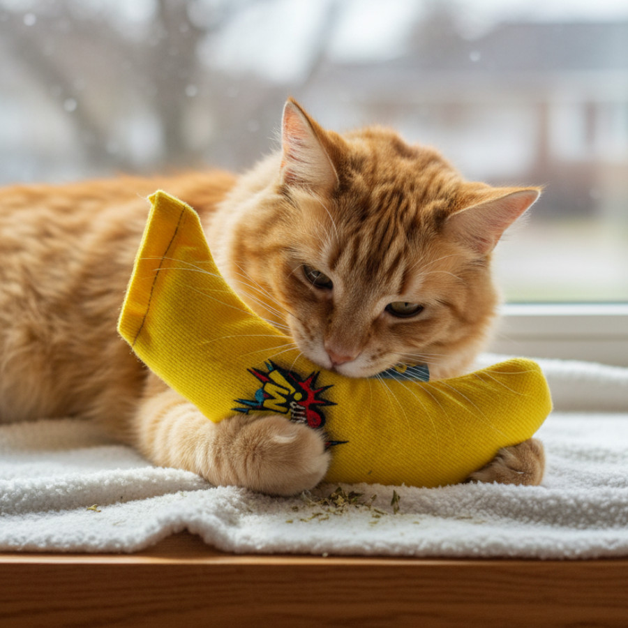 BAM! Peluche Banana com catnip para gatos