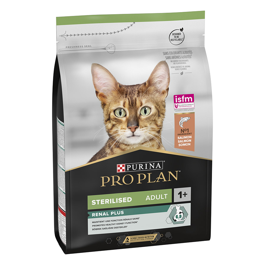 2 x 3 kg Pro Plan Adult Sterilized Salmão ração para gatos Pack poupança!