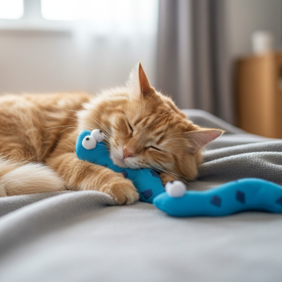 Tootoy! Comfort & Relax Peluch Conjunto de cobras pata gatos