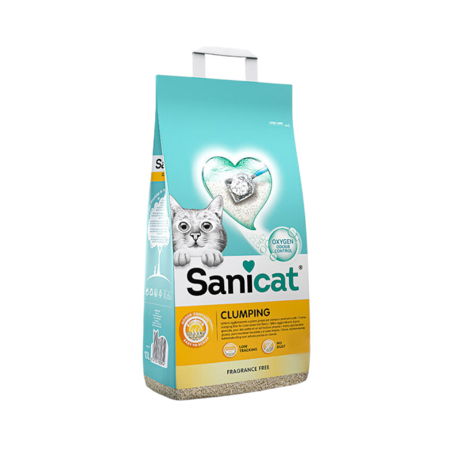 16 L Sanicat Cumpling Areia Aglomerante para gatos