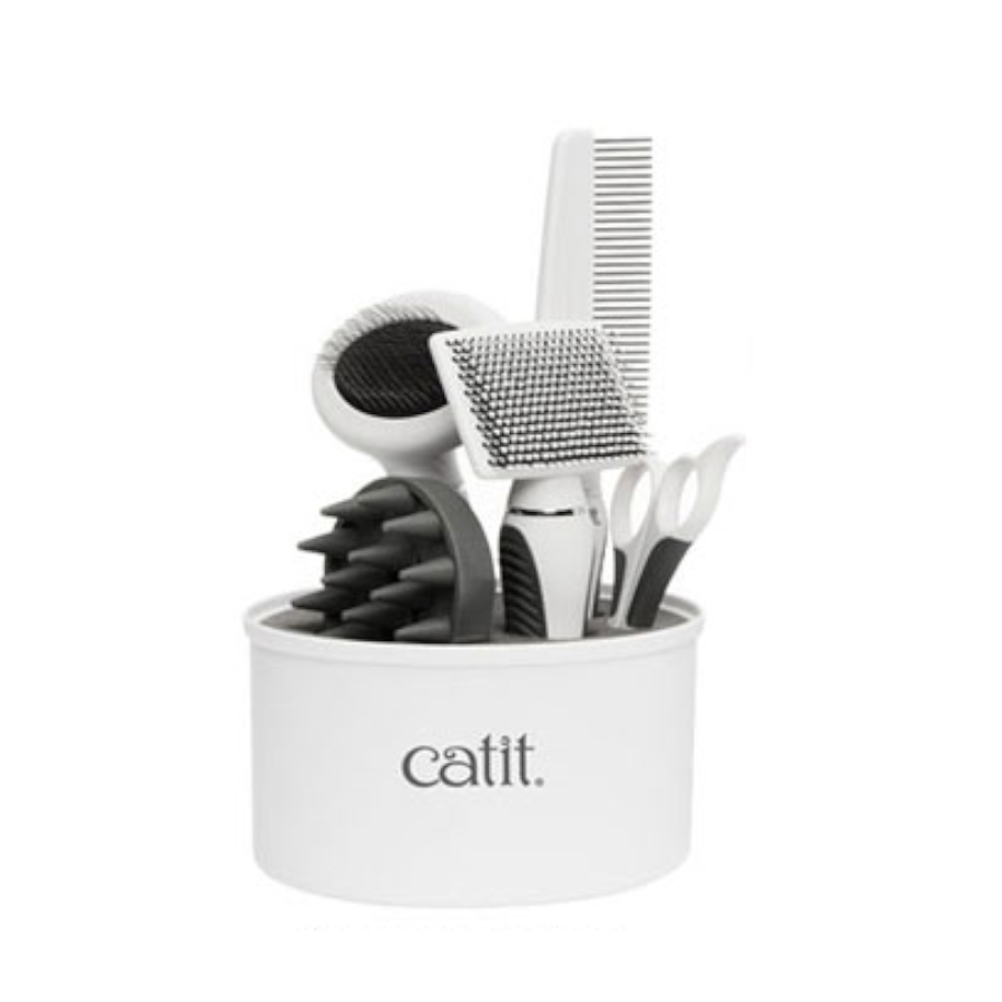 Catit Grooming Kit de cuidado para gatos de pelo longo