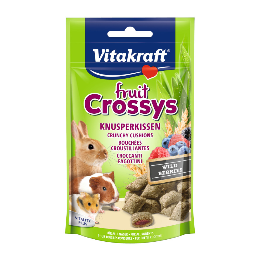 Vitakraft Fruit Crossys Biscoitos para roedores, , large image number null