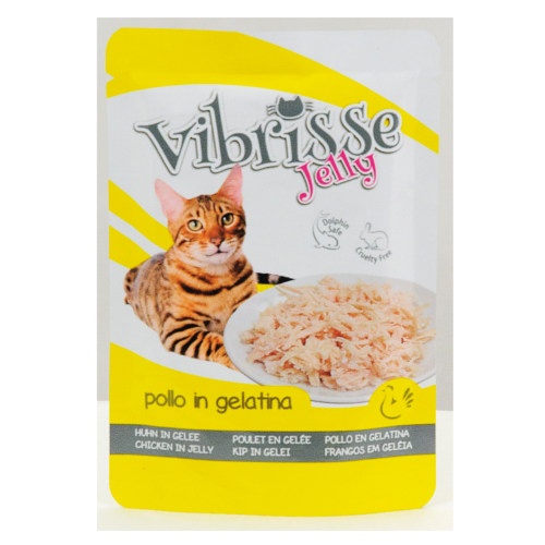 70 g Vibrisse Jelly Frango em galeia saqueta para gatos
