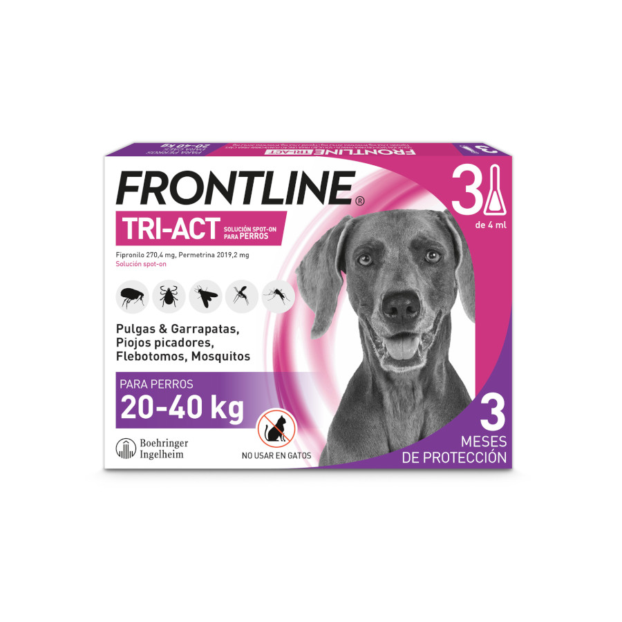 Frontline Tri-Act Pipetas Antiparasitárias para cães