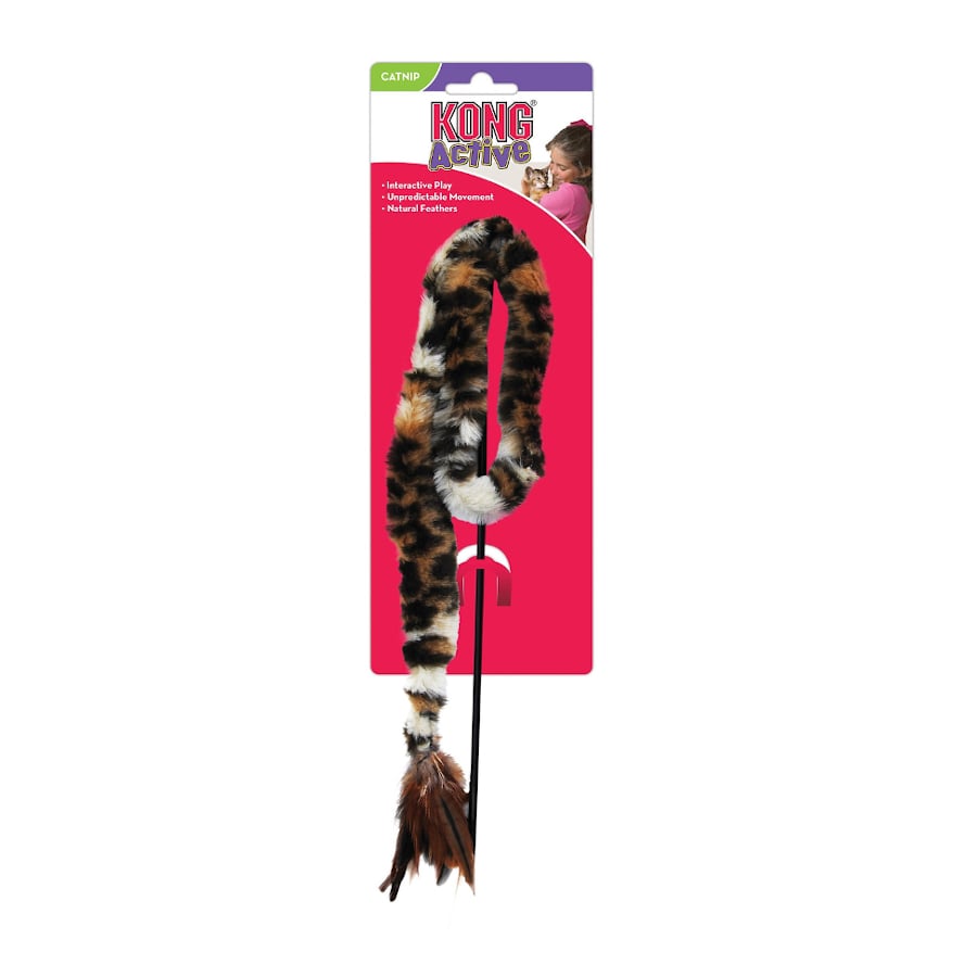 Kong Active Swizzle Bird Vara com Penas para gatos