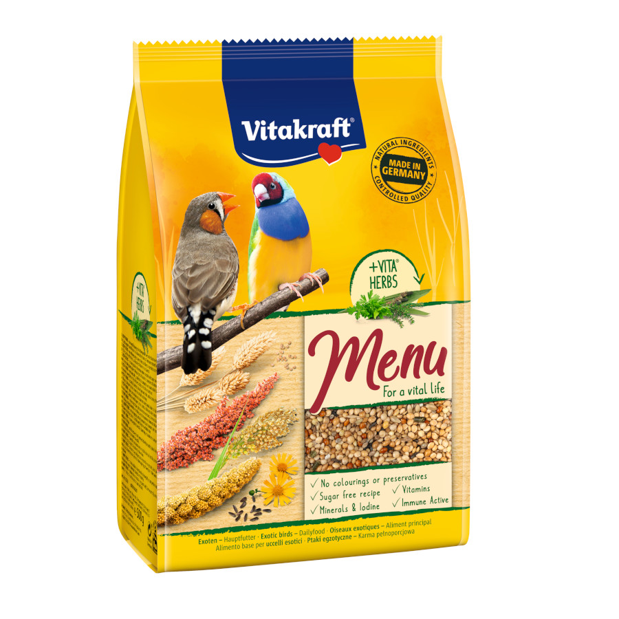 0.5 KG Vitakraft Menu Exotis Comida para pássaros granívoros
