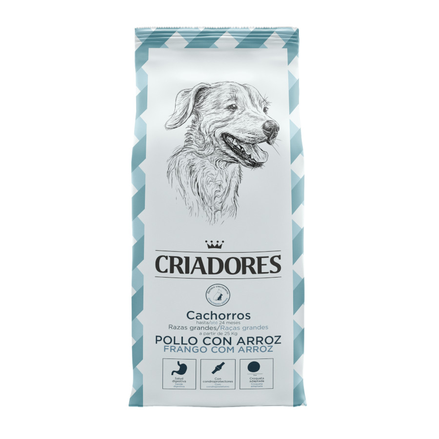 3 KG Criadores Frango e Arroz ração para cachorros de raças grandes