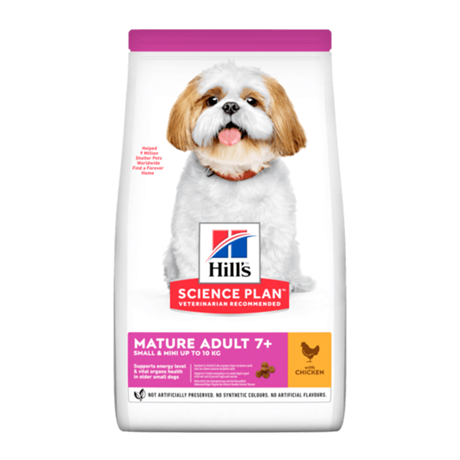 6 kg Hill's Science Plan Mature Adult Small Y Mini Frango ração para cães
