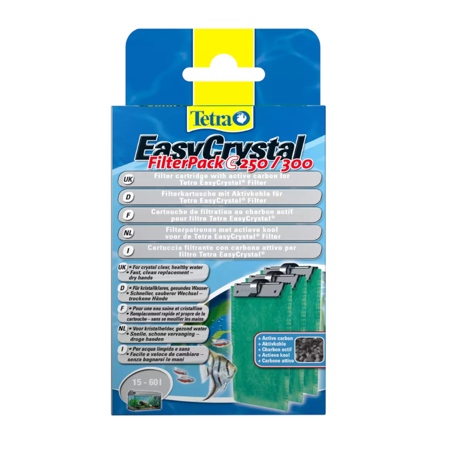 Tetratec EasyCrystal Pack 250/300 Carvão Ativo para filtro de aquários