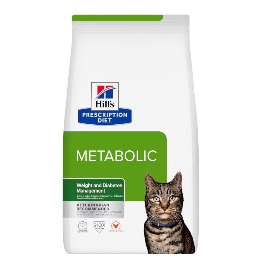 8 kg Hill's Prescription Diet Metabolic ração para gatos