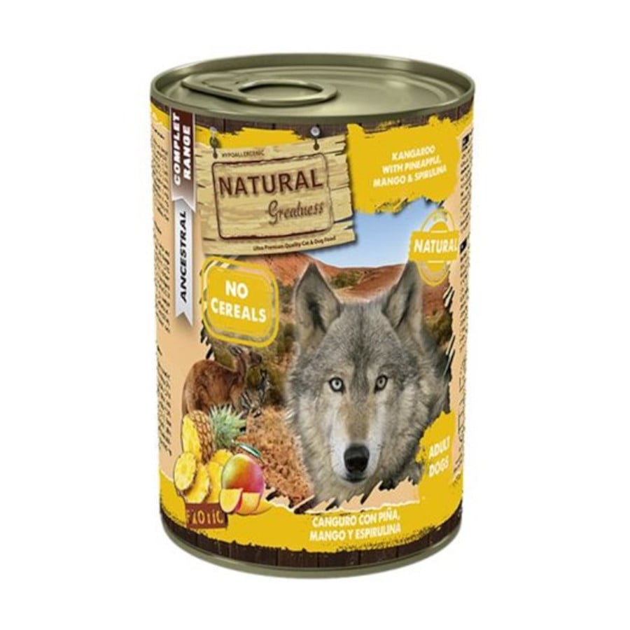 400 g Natural Greatness Canguru lata para cães