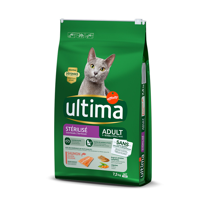 Affinity Ultima Adult Sterilized Salmão e Cevada ração para gato