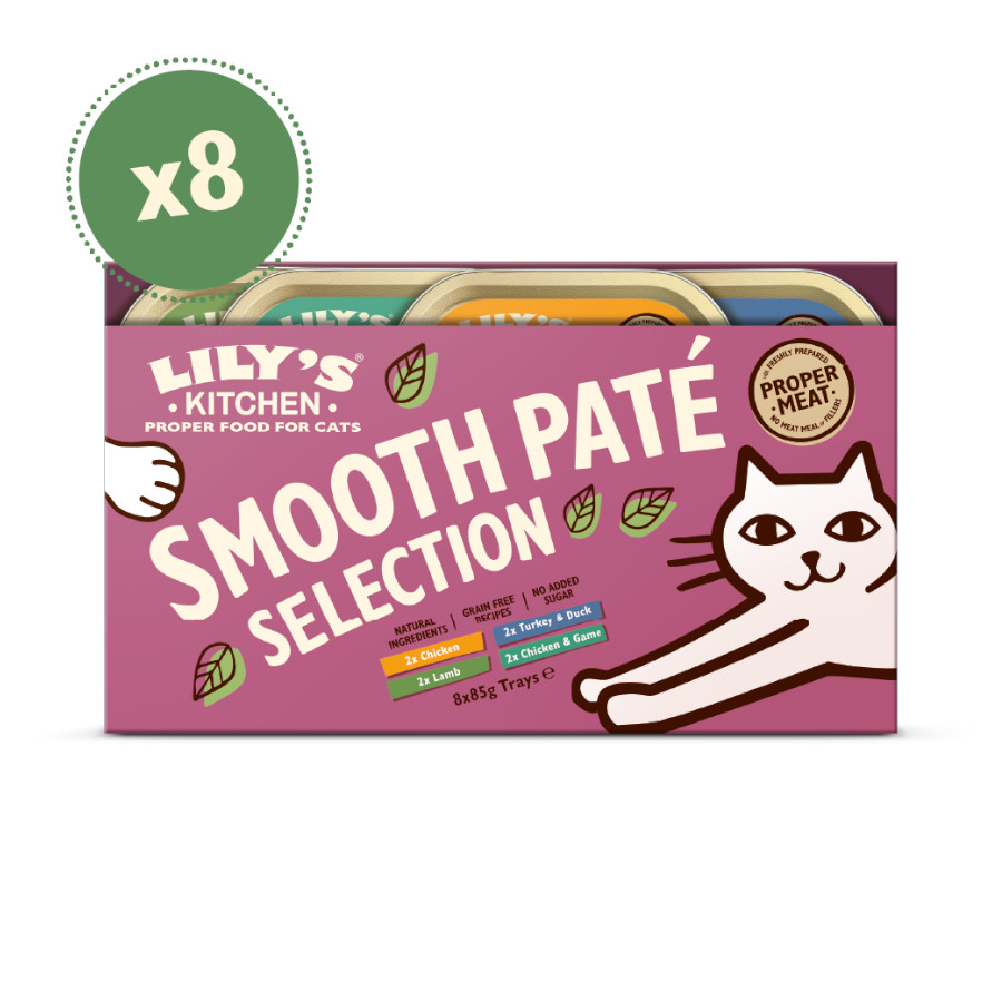 2.04 kg Lily's Kitchen Feline Smooth Selection patê terrinas - Multipack