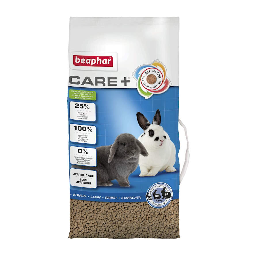 1.5 KG Beaphar Care+ ração para coelhos adultos super premium