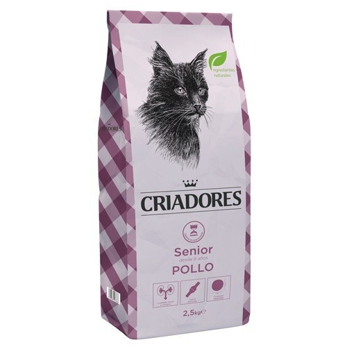 2.5 kg Criadores Senior Frango ração para gatos