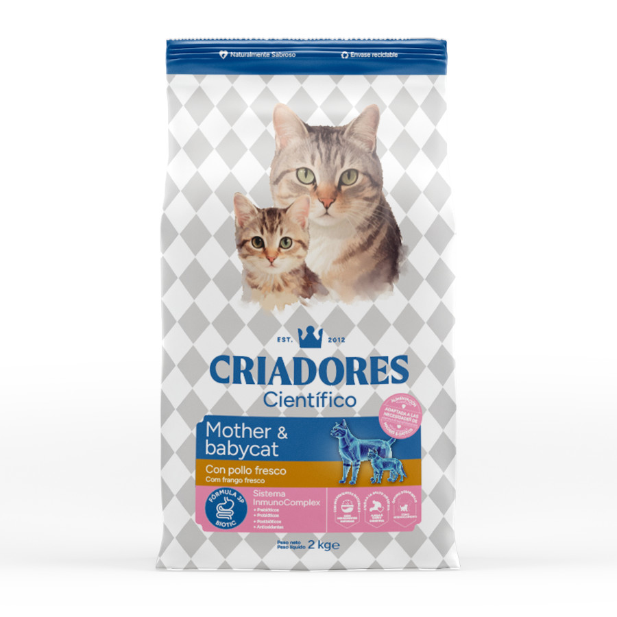 Criadores Científico Mother&BabyCat Ração de frango para gatos