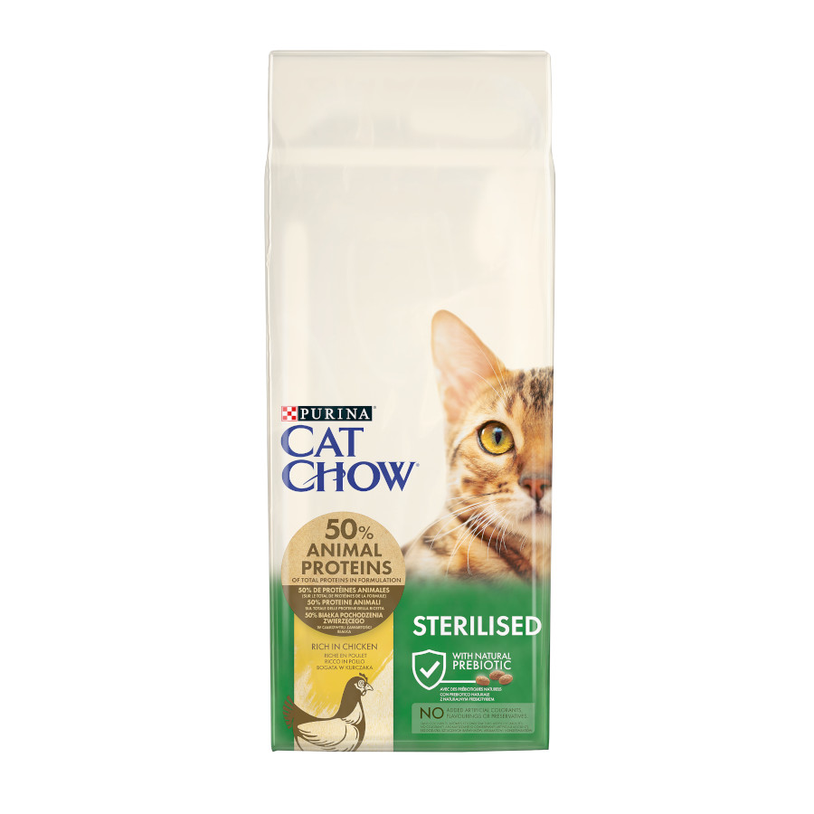 Cat Chow Sterilized Frango Ração para gatos