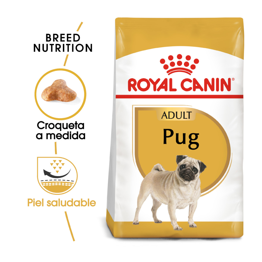 2 x 3 kg Royal Canin Adult Pug ração para cães Pack poupança!