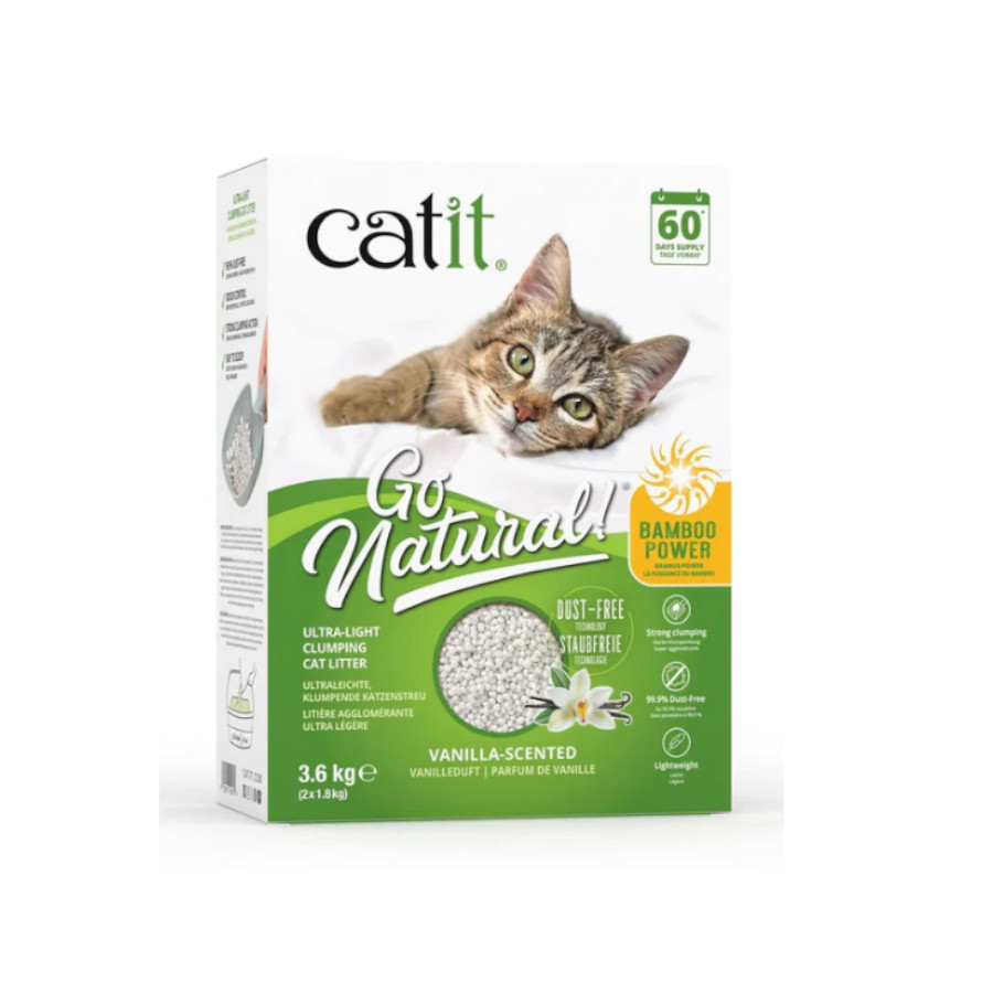 3.6 KG Catit Go Natura! Areia biodegradável de bambu para gatos