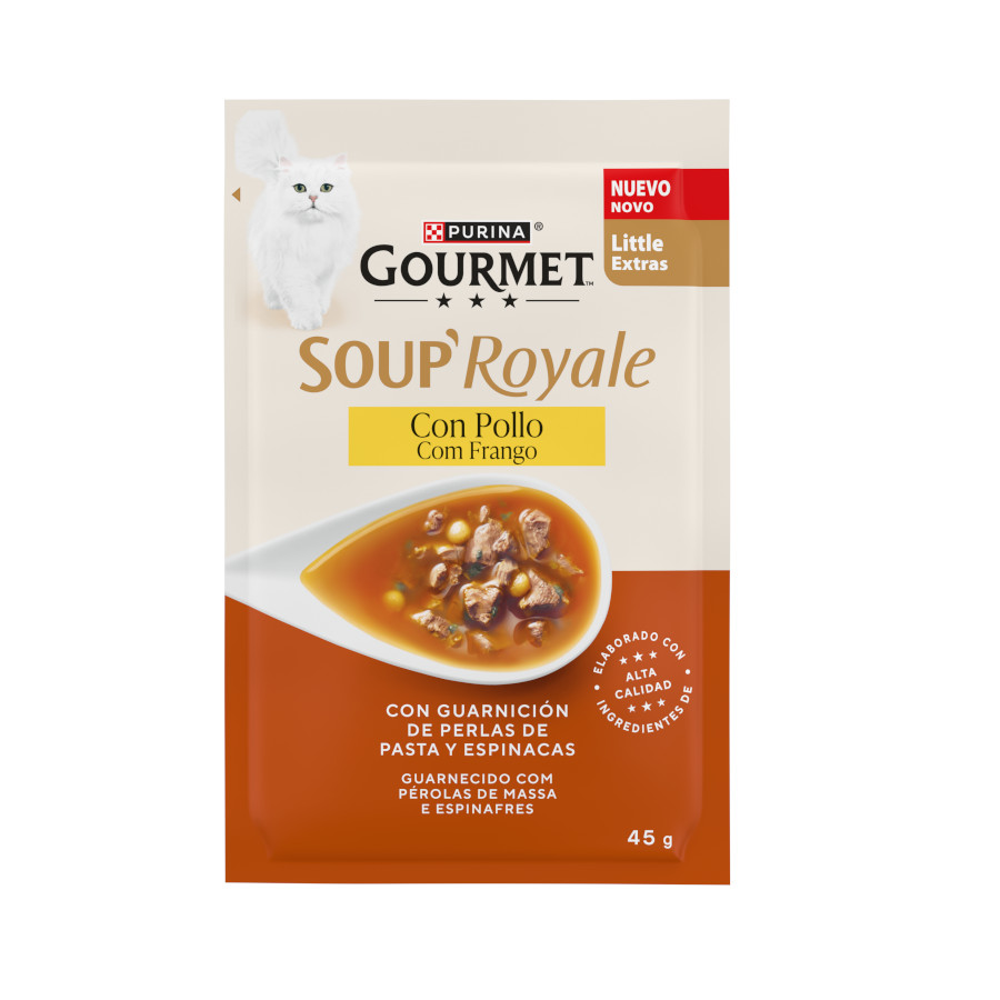 45 g Gourmet Soup Royale Frango Sopa para gatos