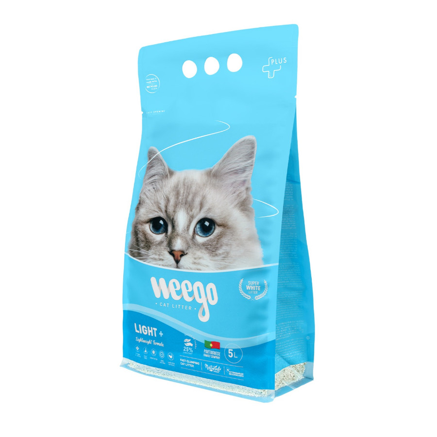 9.69 KG Weego Light + arena aglomerante para gatos