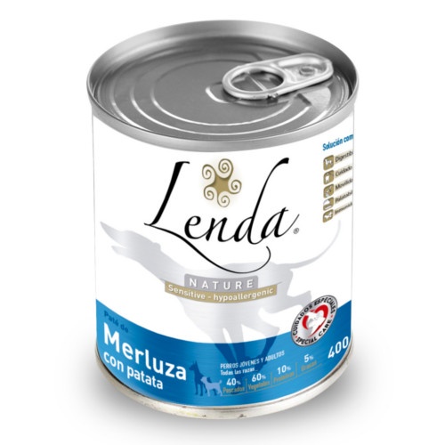 0.4 KG Lenda Nature pescada e batata comida húmida para cães