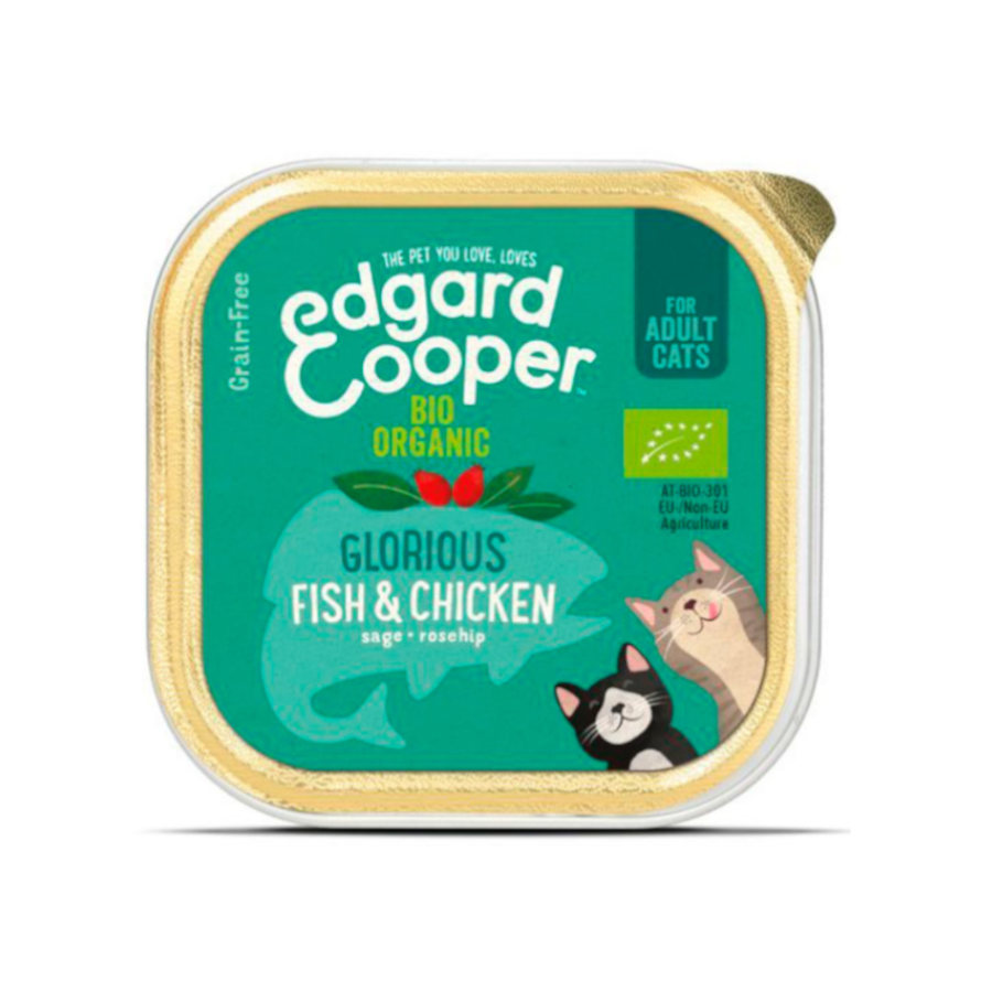 Edgard & Cooper Grain Free frango e peixe terrina para gatos, , large image number null