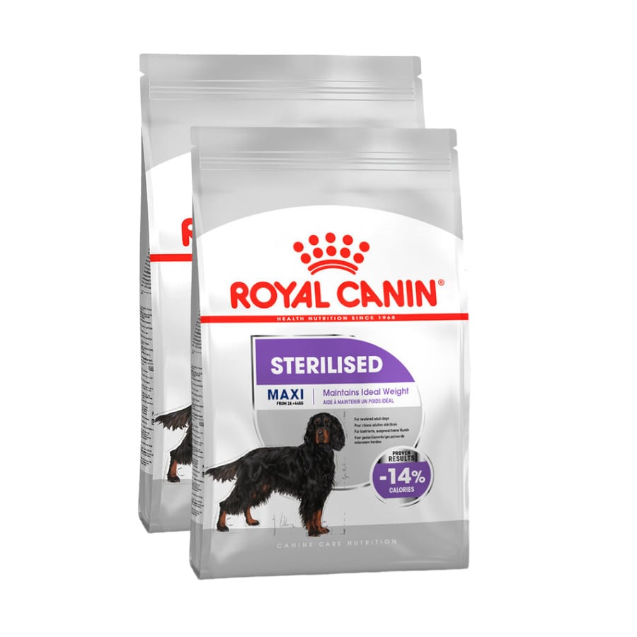 2 x 12 kg Royal Canin Maxi Sterilised ração para cães Pack poupança!