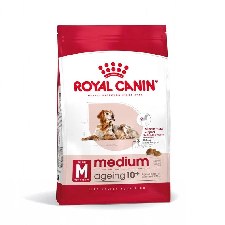 15 KG Royal Canin Medium 10+ Ageing ração para cães