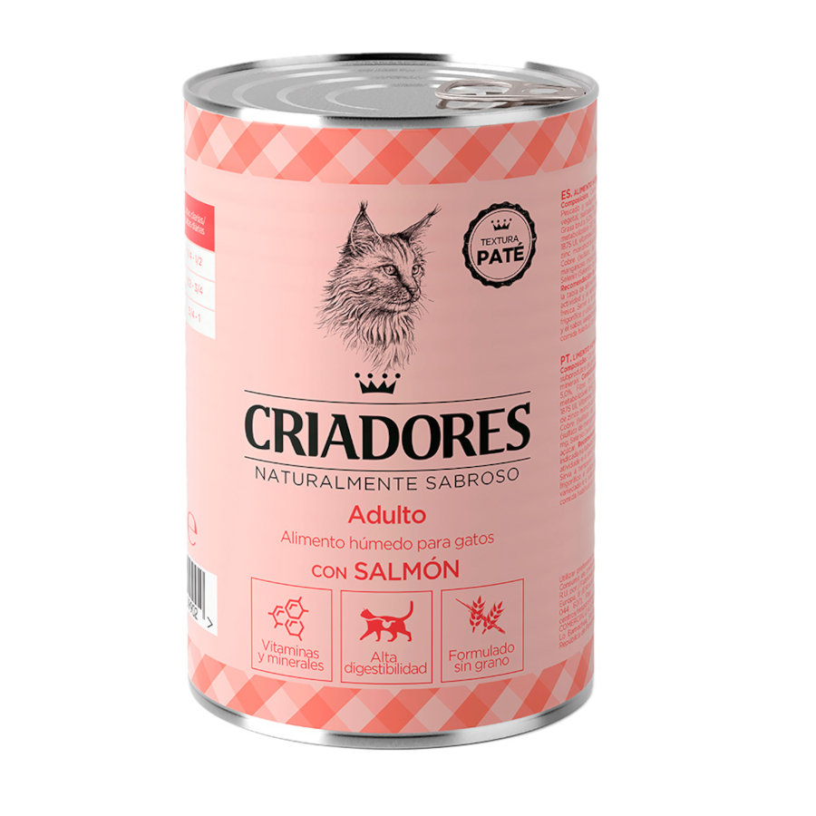 0.4 KG Criadores Adulto com Salmão lata para gatos