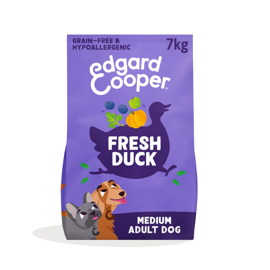 7 KG 7 kg Edgard & Cooper Pienso Pato para perros adultos medianos