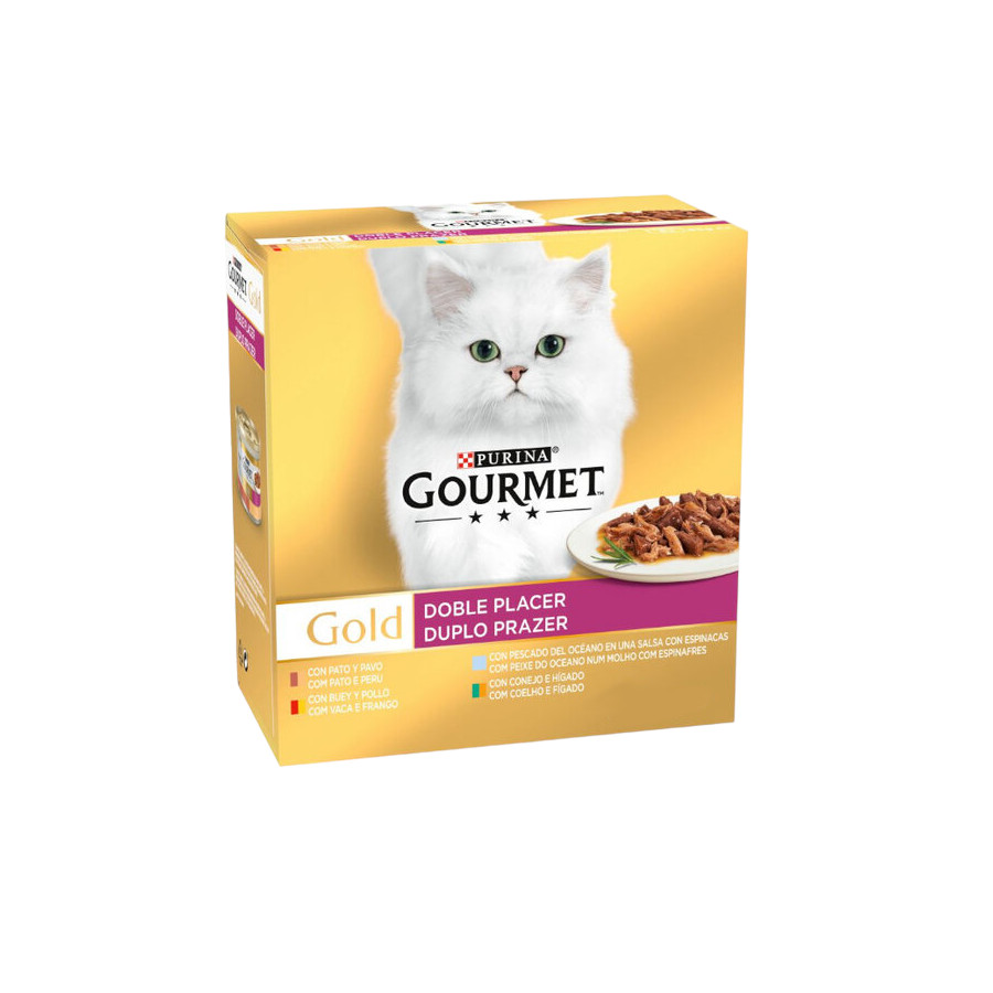 96 latas x 85 g Gourmet Gold Sortido lata para gatos Pack poupança!