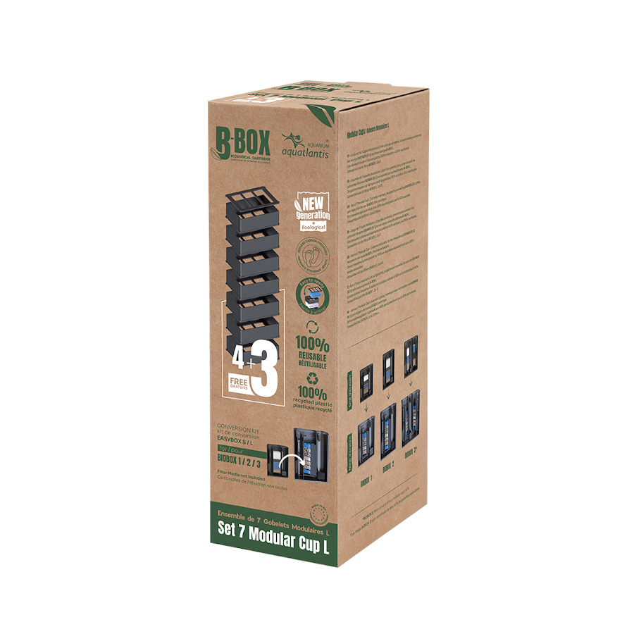 0.3 KG 0.3 KG Aquatlantis B-Box Copos filtrantes modulares para aquários