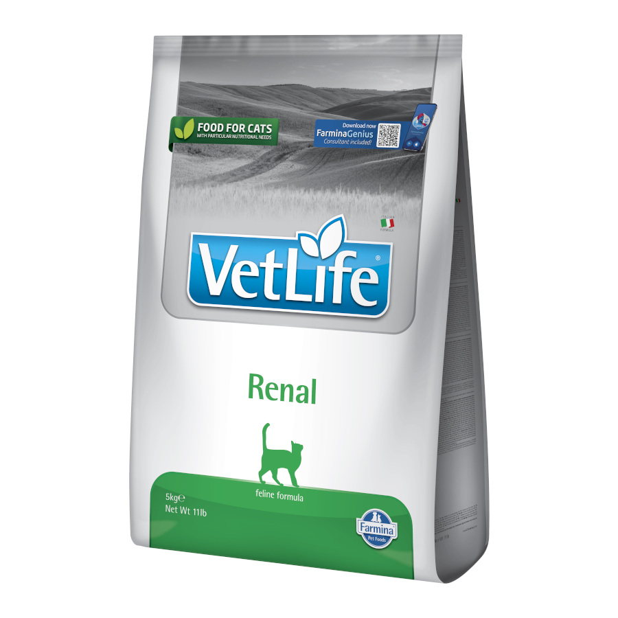 5 KG 5 kg Ração para gatos Farmina Vet Life Renal
