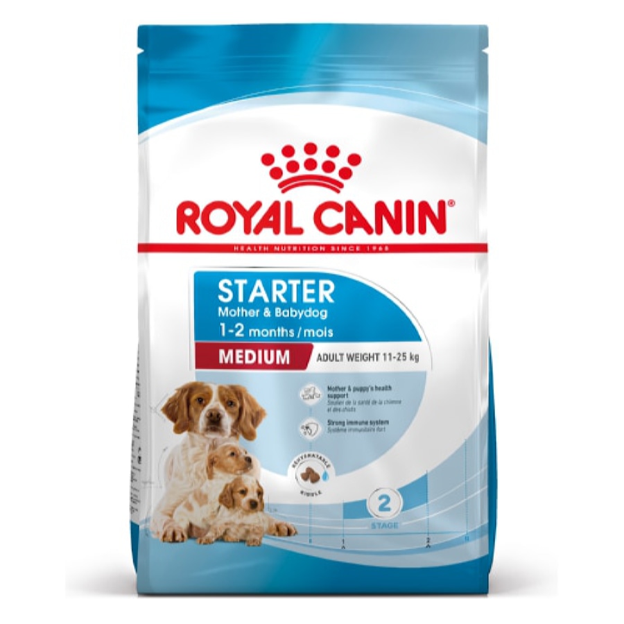 4 kg Royal Canin Medium Starter Mother&Baby ração para cães