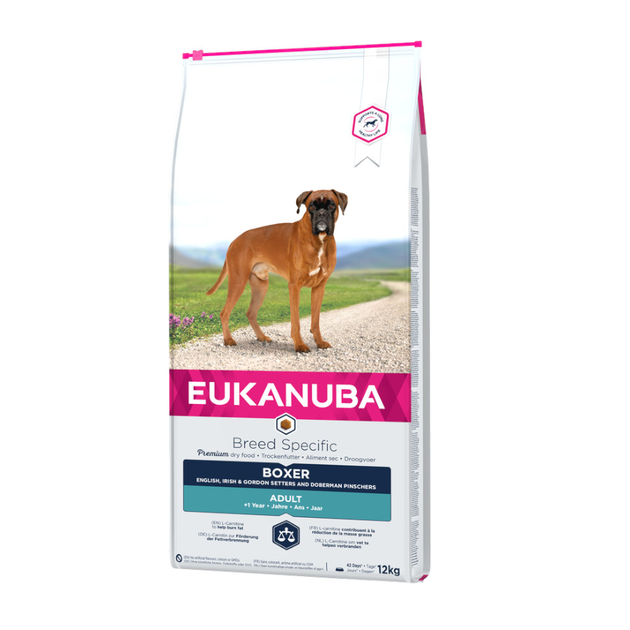12 kg Eukanuba Breed Specific Boxer ração para cães