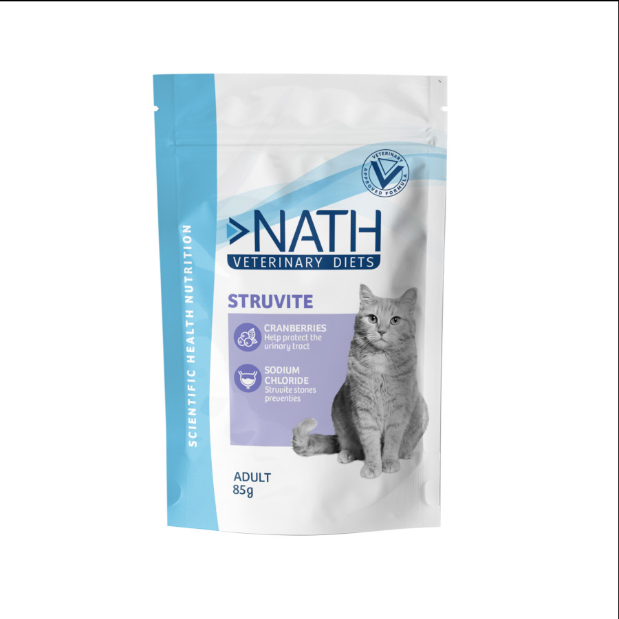 0.085 KG Nath Veterinary Diets Adult Struvite Saqueta para gatos