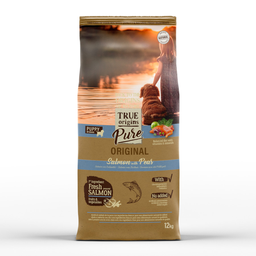 3 KG 3 kg True Origins Pure Puppy Salmão com Ração para Cachorro