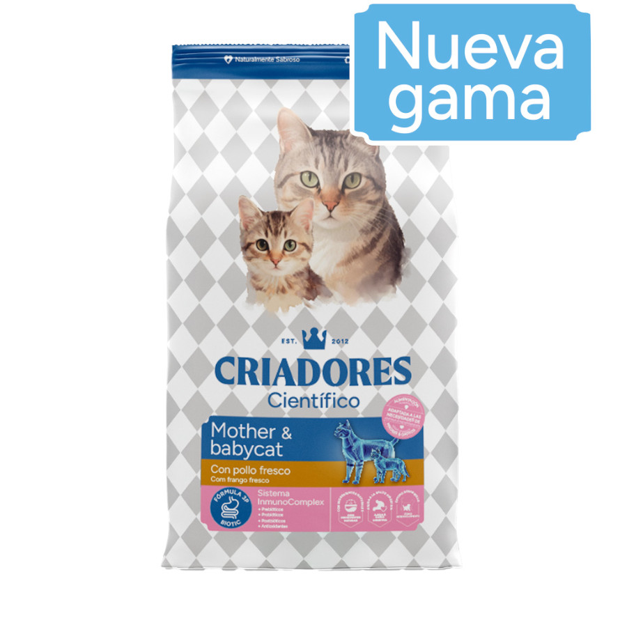 2 x 2 kg Criadores Científico Kitten Frango Ração para gatinhos Pack Poupança!