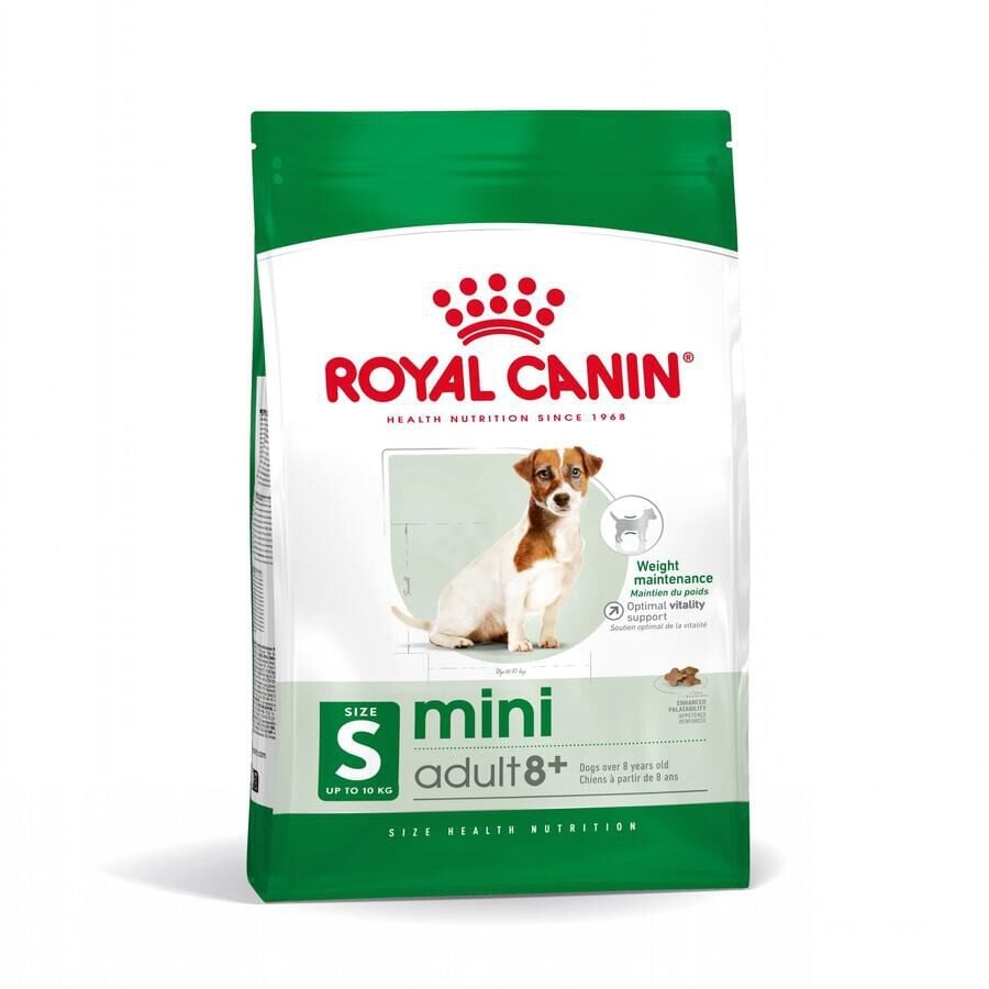 2 kg Royal Canin Mini 8+ Adult ração para cães
