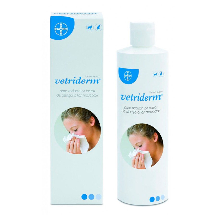 350 ML Bayer Vetriderm Antialérgico para donos de animais de estimação