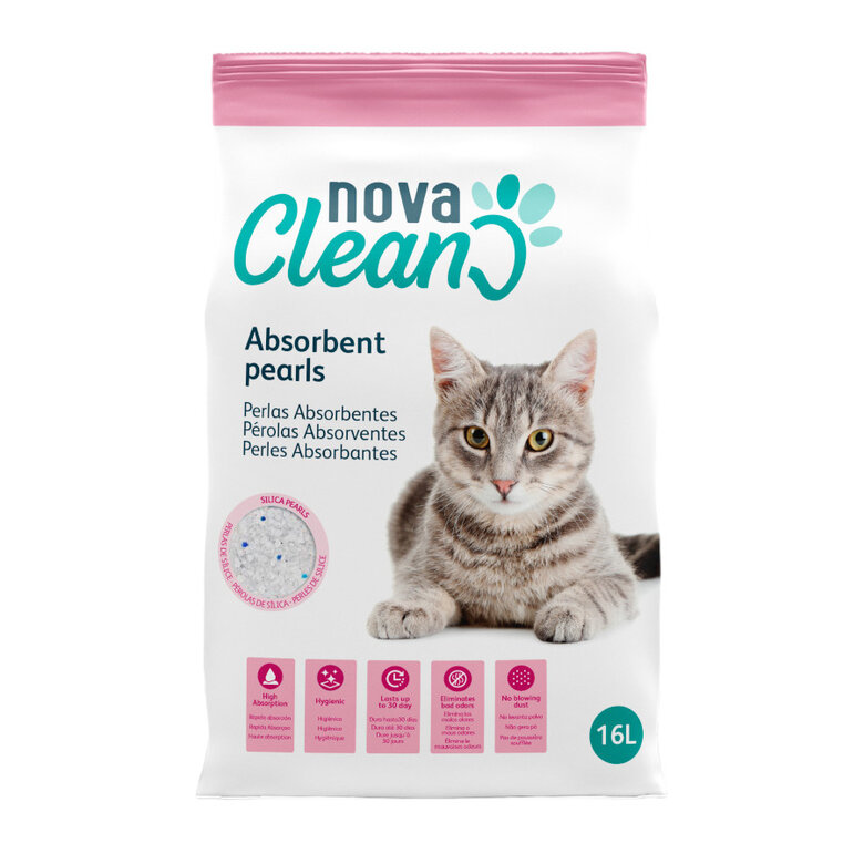 16 L Nova Clean Areia Sílica Pérolas Absorventes para gatos