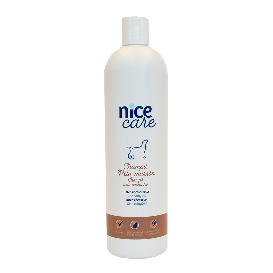 0.75 L Nice Care Champô Pelo Castanho para cães
