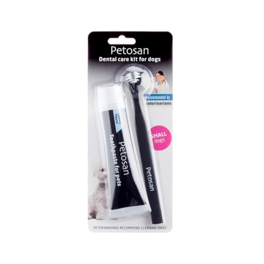 Petosan Kit dentário pequeno para cães e gatos