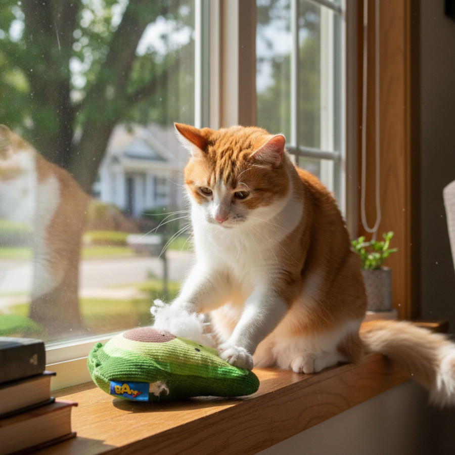 BAM! Peluche Abacate com catnip para gatos