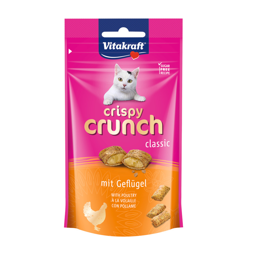 60 g Vitakraft Biscoitos Crispy Crunch de Frango para gatos