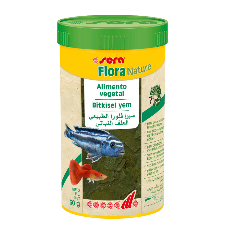0.25 L Sera Flora Nature Alimento para peixes