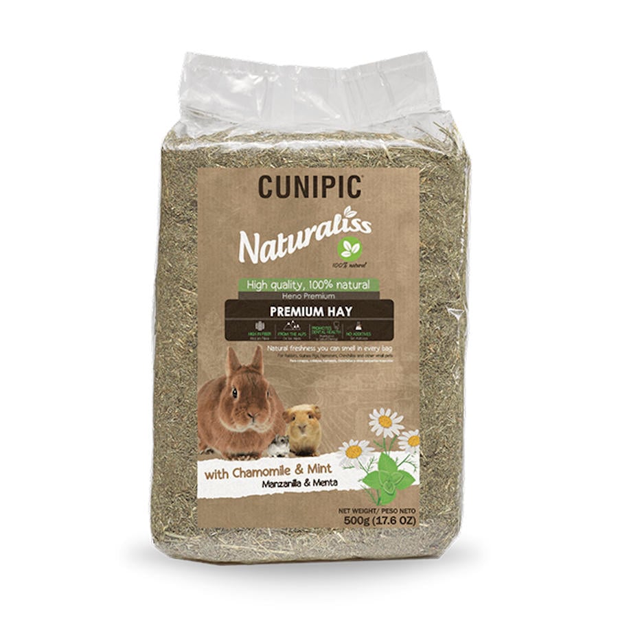 0.5 KG 0.5 KG Cunipic Naturaliss Feno de Camomila e Menta para roedores