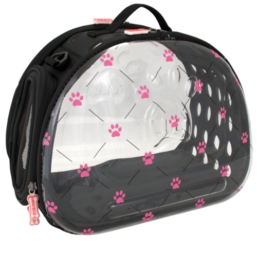 Nayeco Pink Paws Saco de Transporte Dobrável para cães e gatos