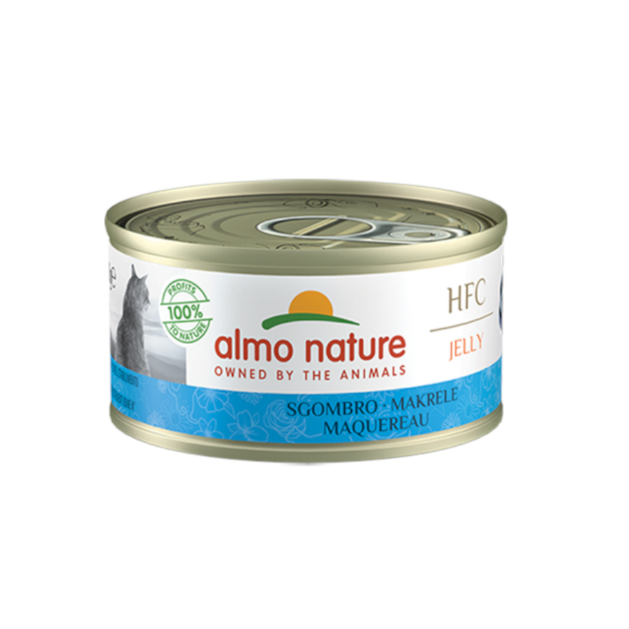 48 latas x 70 g Almo Nature HFC cavala lata para gatos Pack poupança!